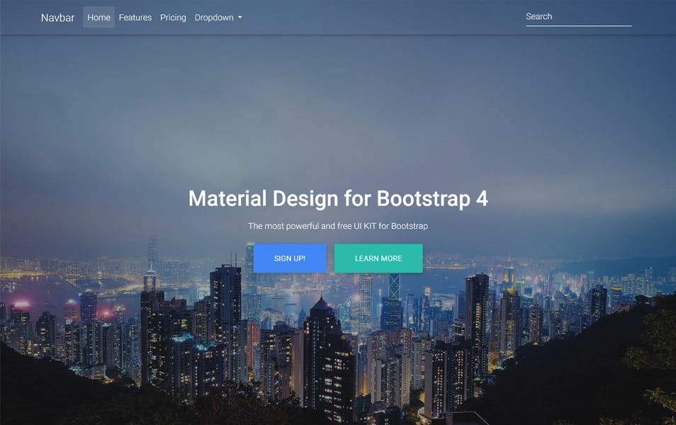 Full Background Image Template