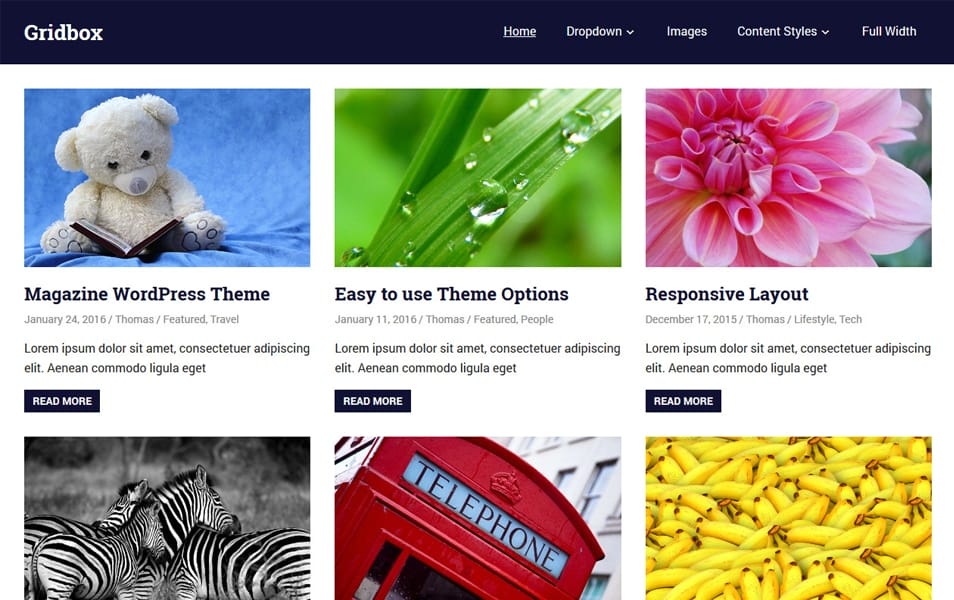 25+ Best Free Masonry Grid Style WordPress Themes 2022 33 Gridbox
