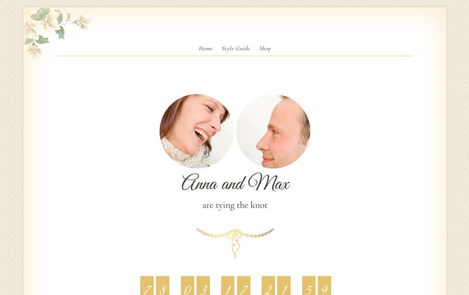 Newlyweds Wedding WordPress Themes