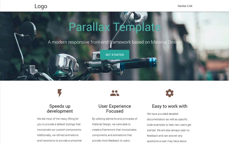 Parallax Template