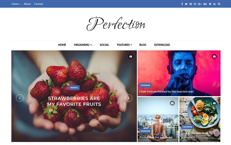 Perfection Responsive Blogger Template