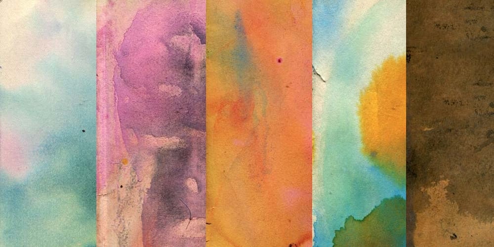 Watercolor Stained Paper Textures