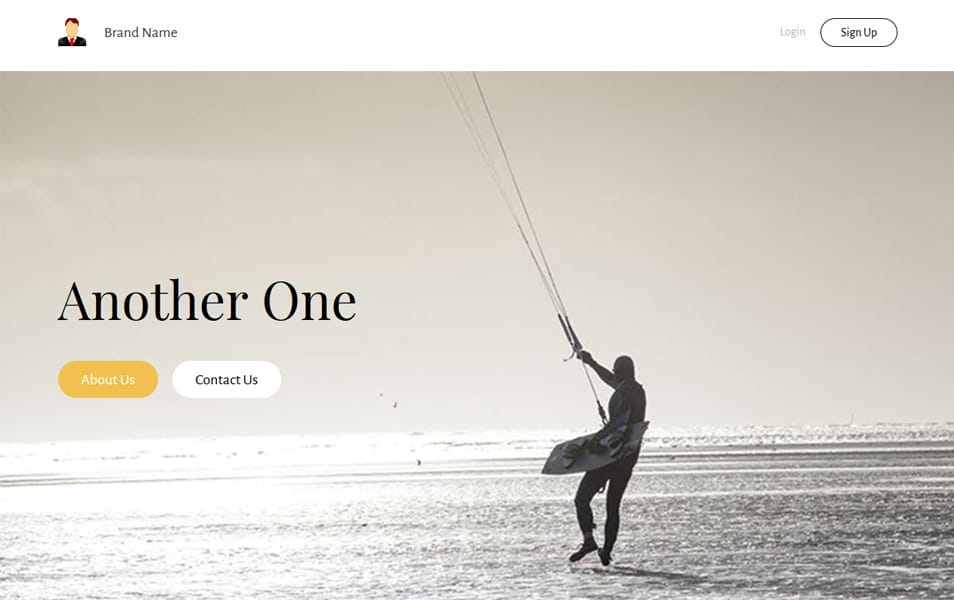 A simple Bootstrap 4 Template