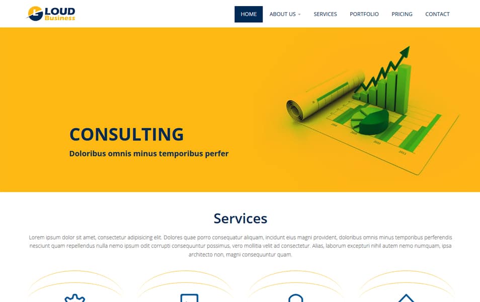 Loud Business HTML5 Responsive Website Template