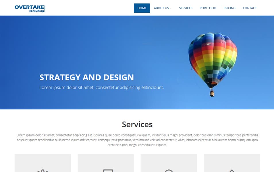 Overtake Business Bootstrap HTML Website Template