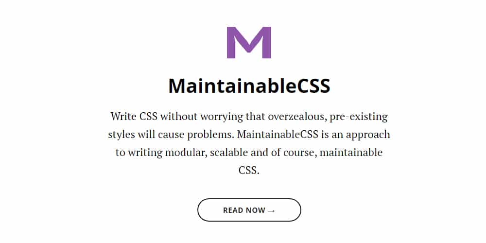 Maintainable CSS