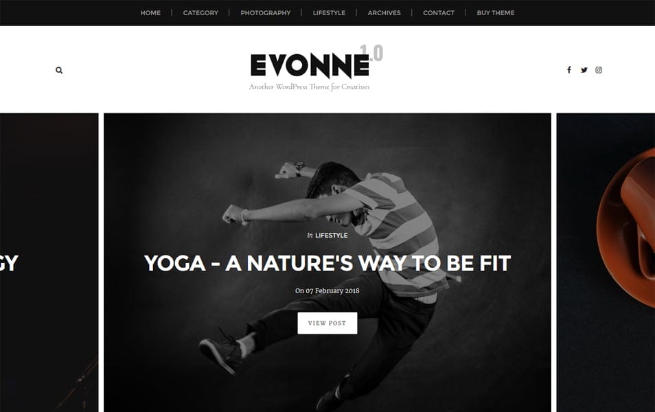 Evonne Responsive Blogger Template