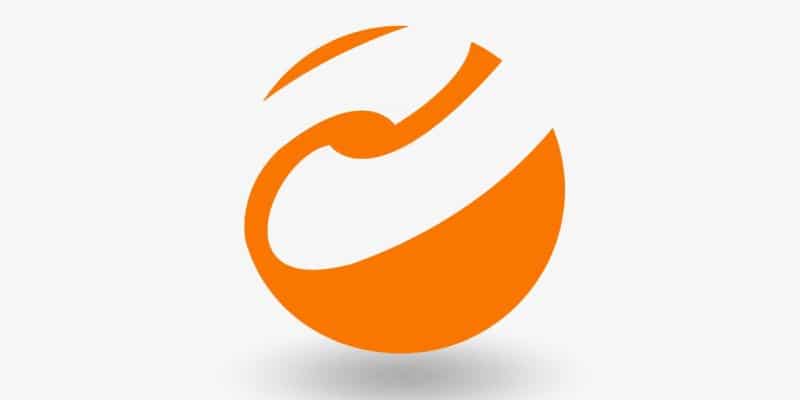Orange Abstract Logo Design