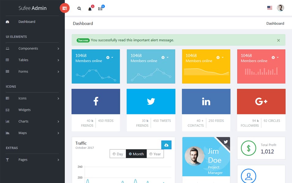 100+ Best Free Bootstrap Admin Templates » CSS Author