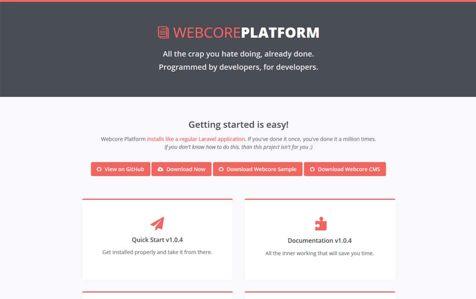 Webcore Platform