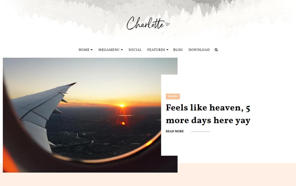 Charlotte Multipurpose Blogger Template