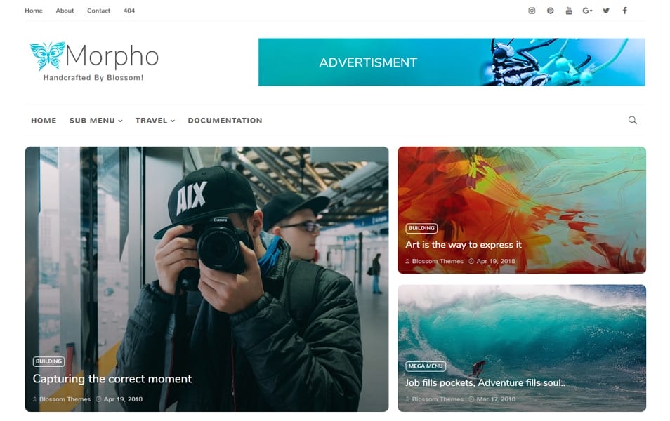 Morpho Responsive Blogger Template