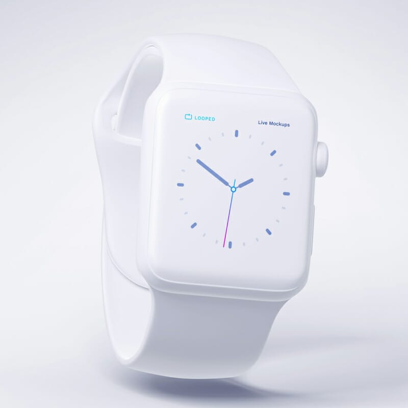 8 White Matte Apple Devices Mockups