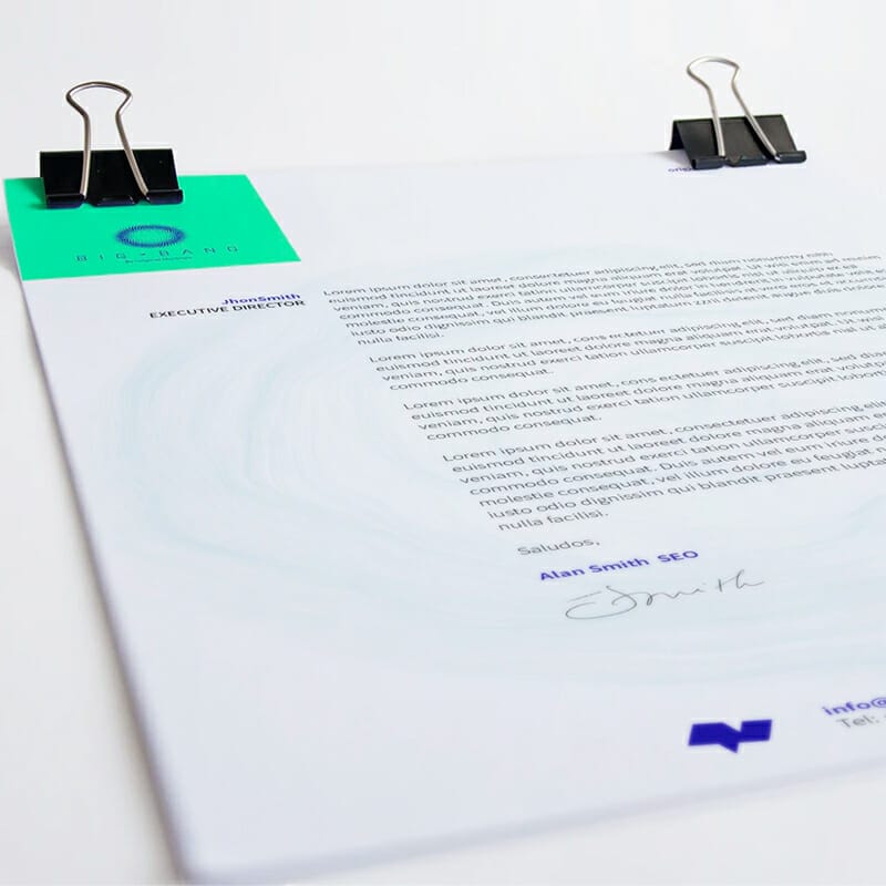 A4 Letterhead Mockup