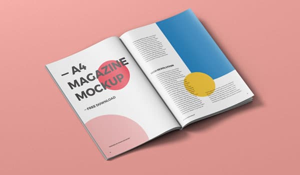 A4 Magazine Mockup