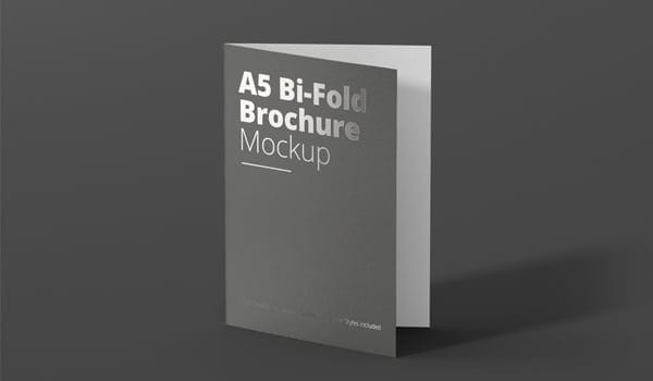 A5 Bi-Fold Brochure Mock-Up