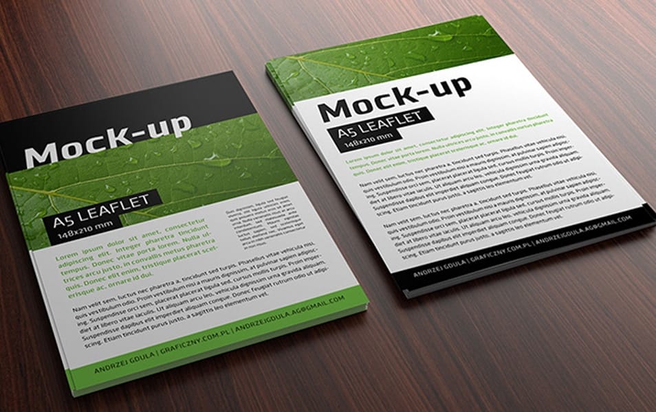 A5 Leaflet Mockup