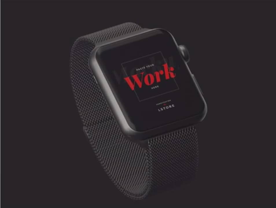 Animated Mockup Apple Watch