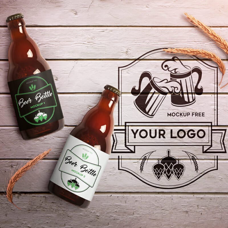 Beer Bottle Mockup