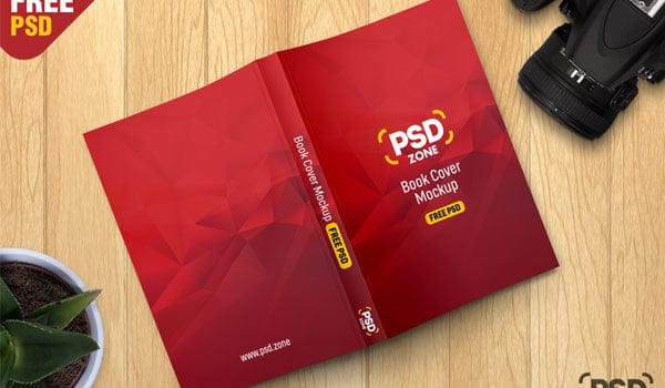 Book Cover Mockup Free PSD