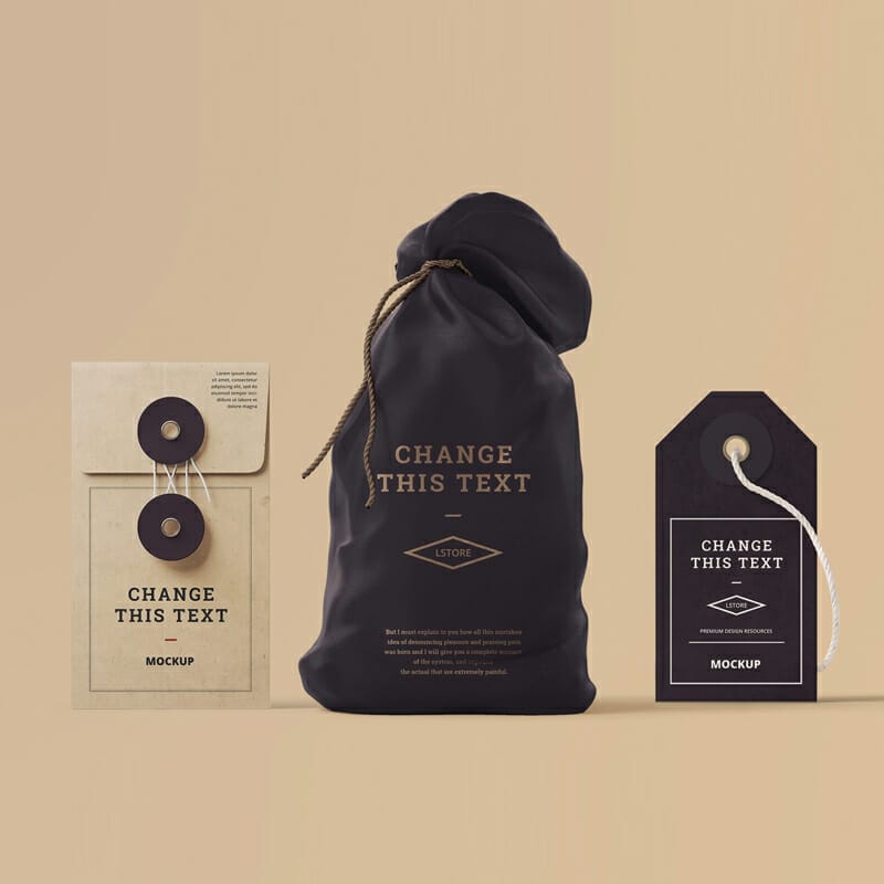 Box, Tag & Bag Mockups