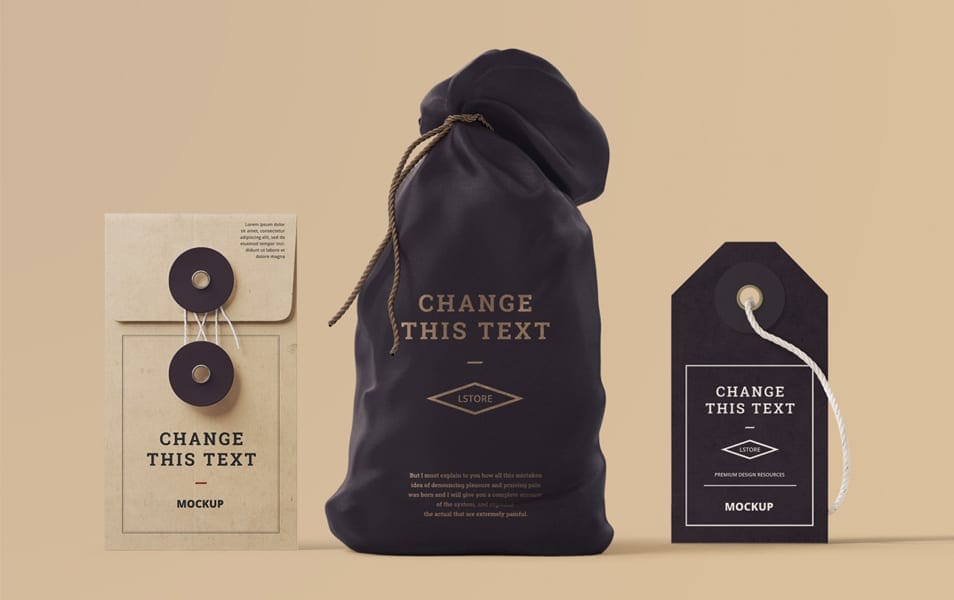 Box, Tag & Bag Mockups