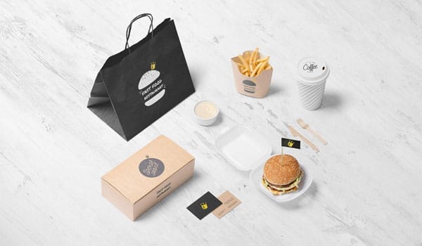 Burger Store Branding Mockup
