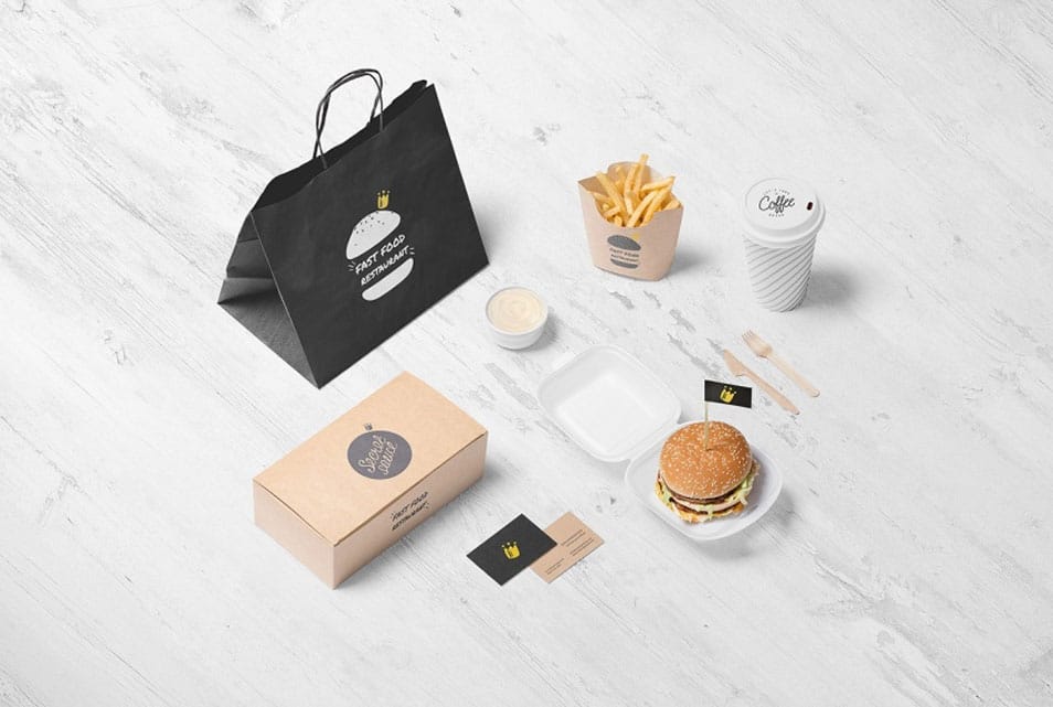 Burger Store Branding Mockup