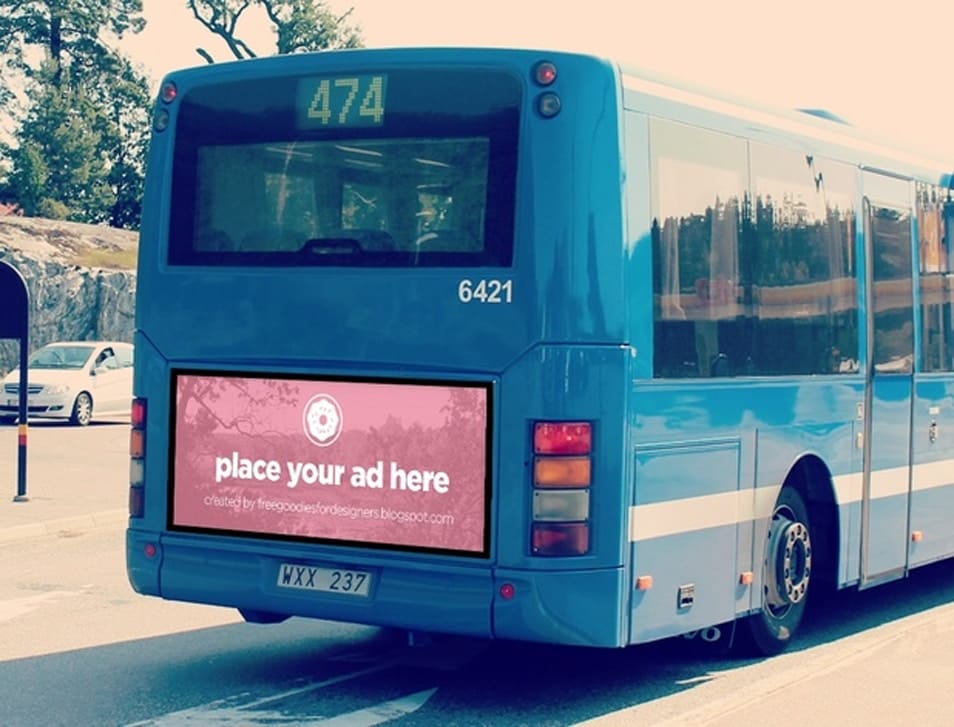 Bus Billboard Mockup