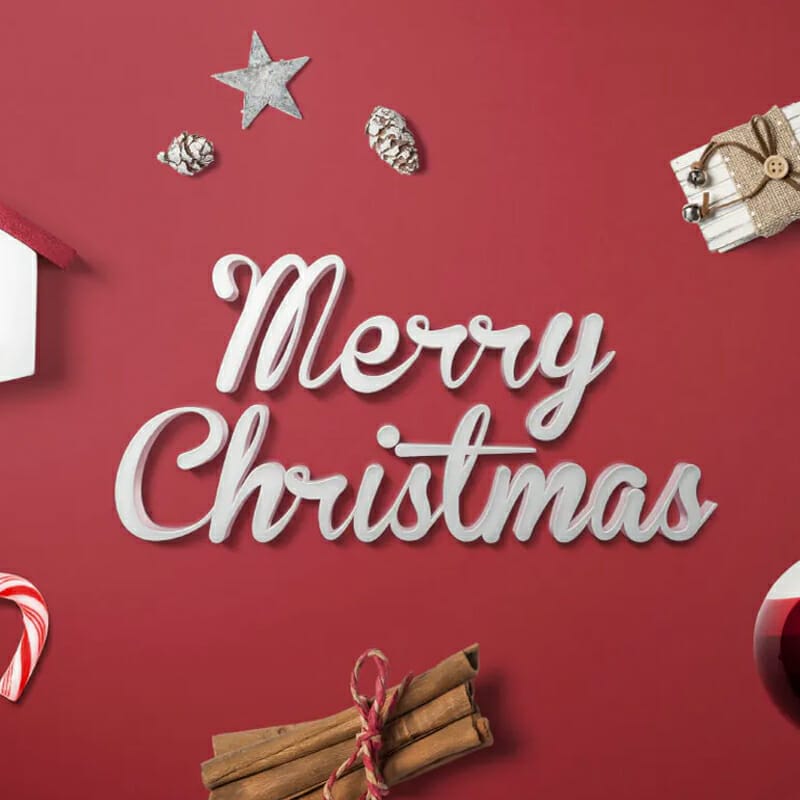 Christmas Mockup Free Scene