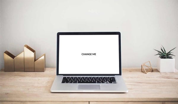 Clean MacBook PSD Mockup