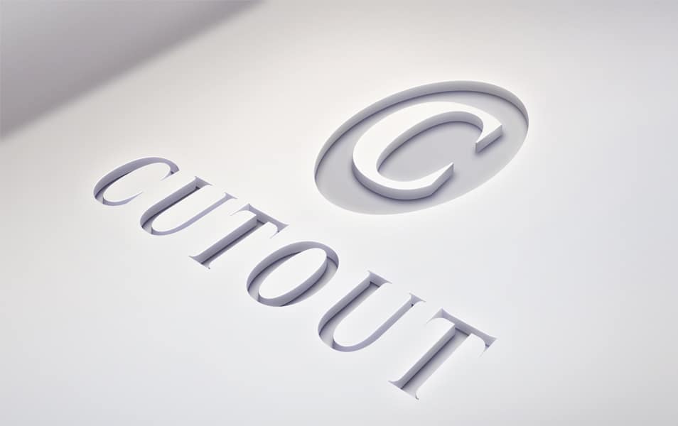 Cutout Logo MockUp