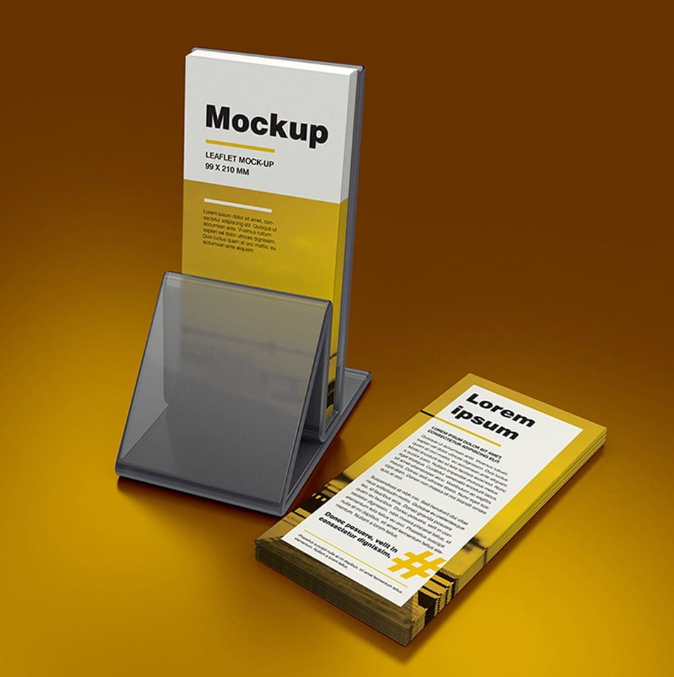 DL Leaflet Holder Mockup