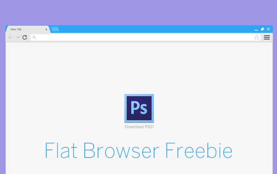 Flat Browser Mockup
