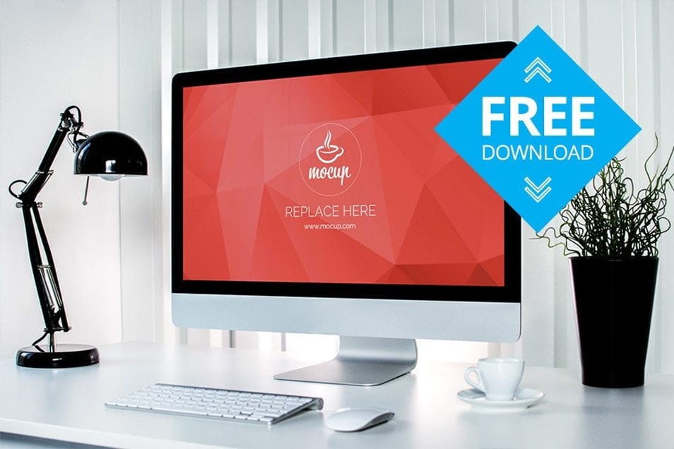 Free Container 5K iMac Mockup