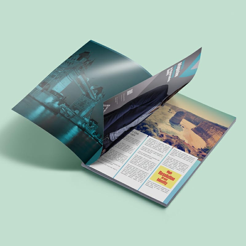 Free Customizable Magazine Ad PSD Mockup