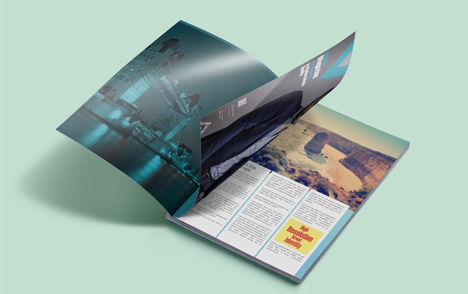 Free Customizable Magazine Ad PSD Mockup