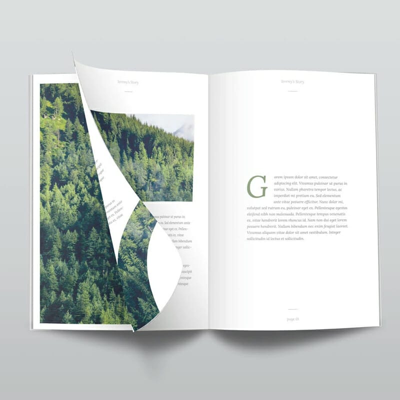 Free PSD Magazine Mockup Top View