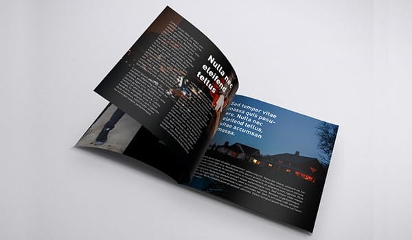 Free Square Brochure Mockups