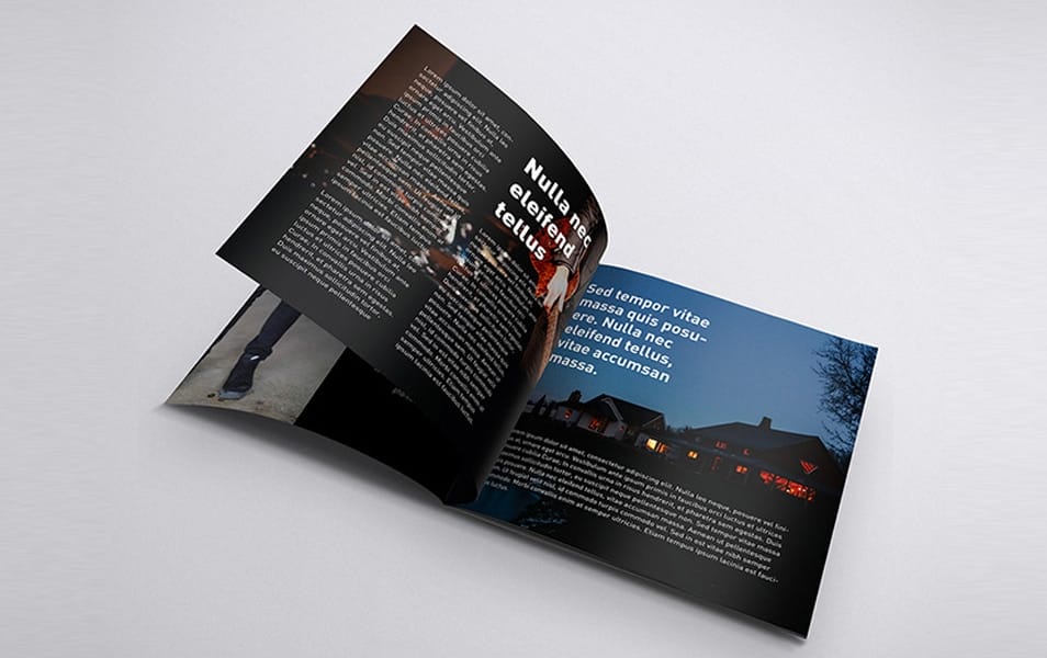 Free Square Brochure Mockups