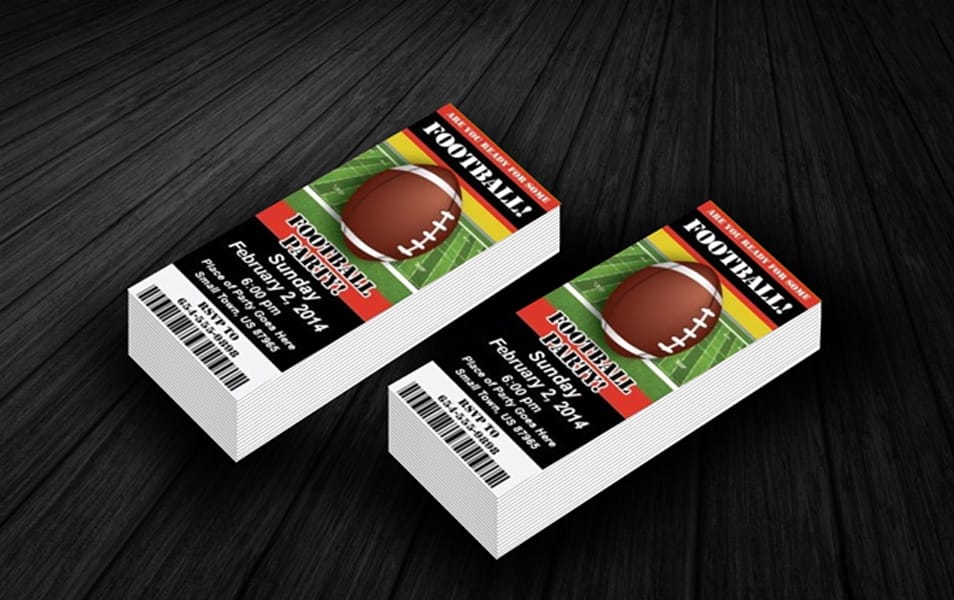 Free Ticket Mockup PSD Template