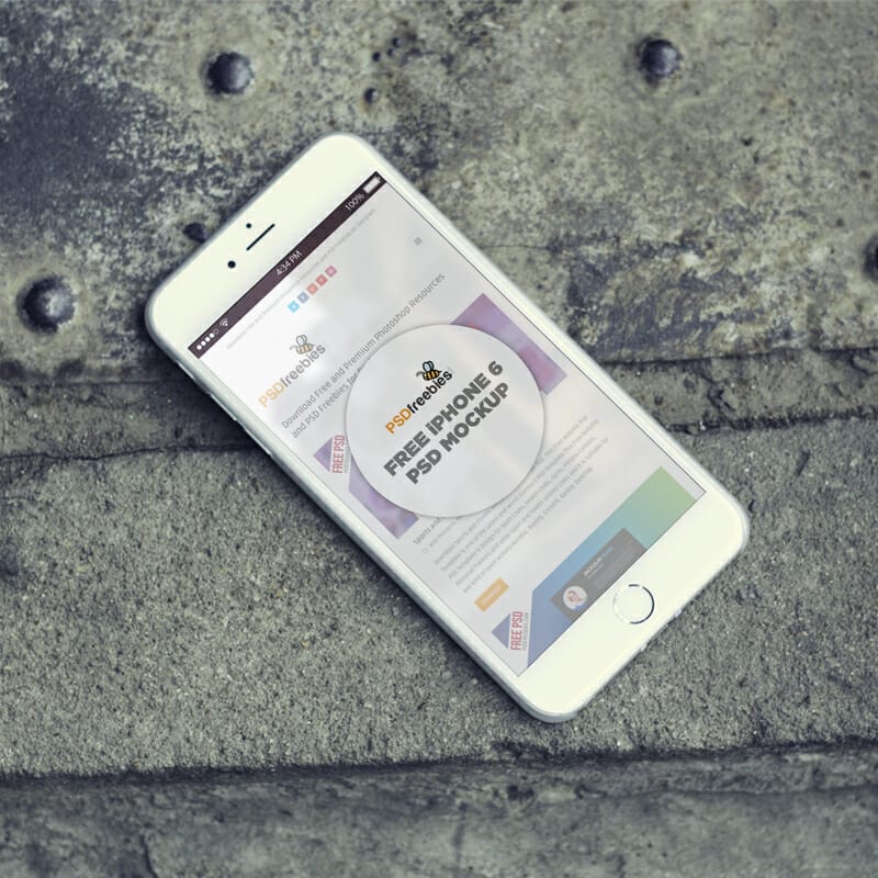 Free iPhone 6 Mockup PSD