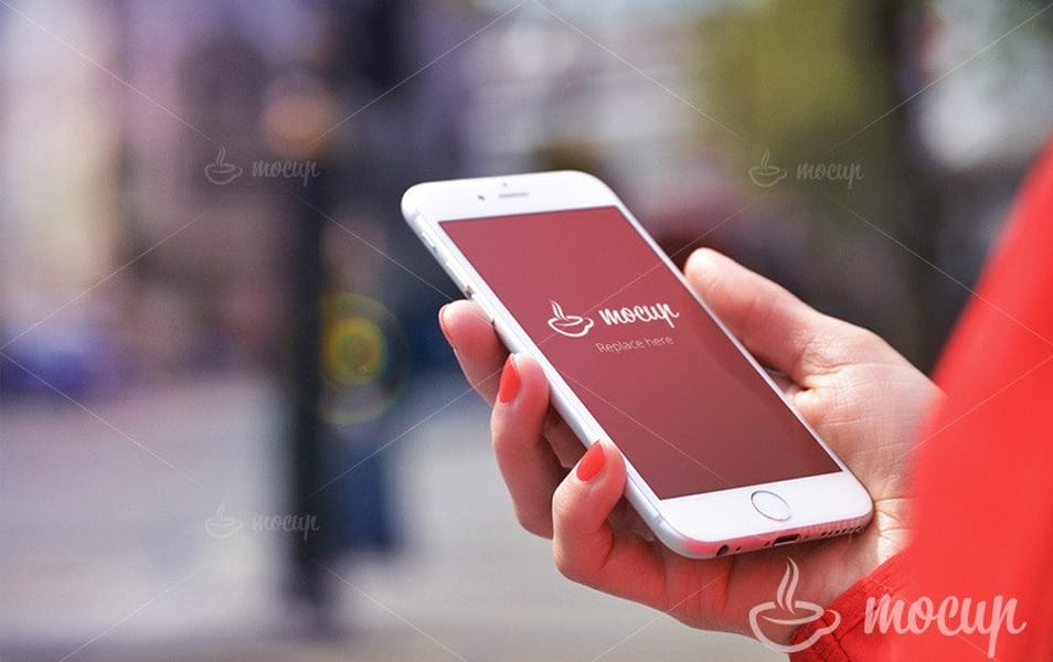 Free iPhone 6 PSD Mockup in London