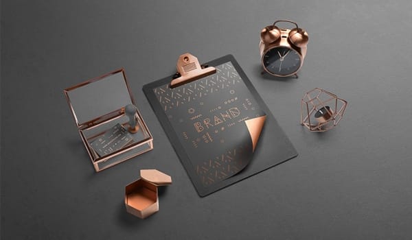 Isometric Branding Mockup Free Scene