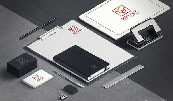 Isometric Stationery Mockup