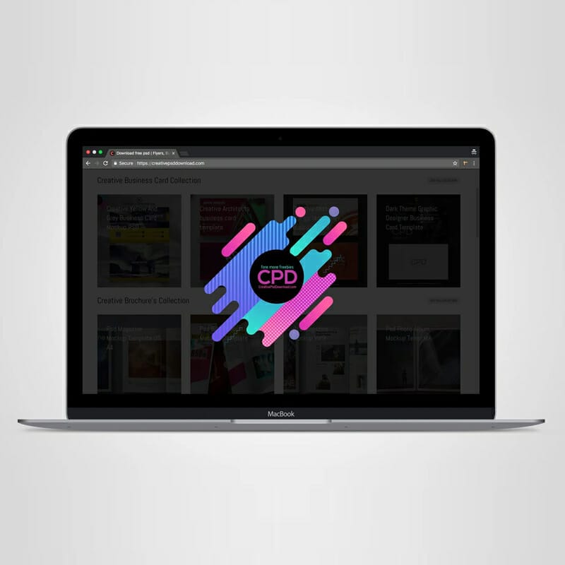 Mackbook Pro Free PSD Mockup