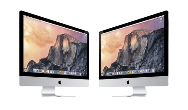 New iMac 3/4 views Vector PSD MockUp