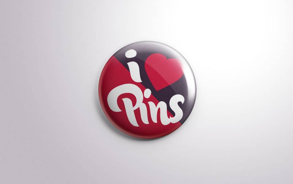 PSD Button Badge Pin Mock-Up