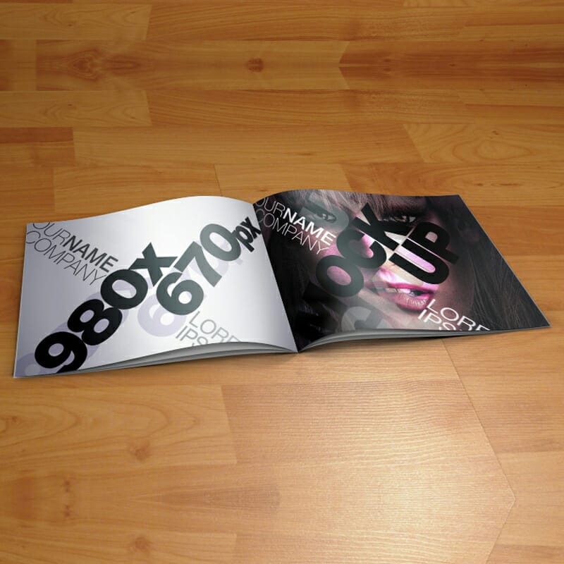 PSD Catalog Mock-Up Template