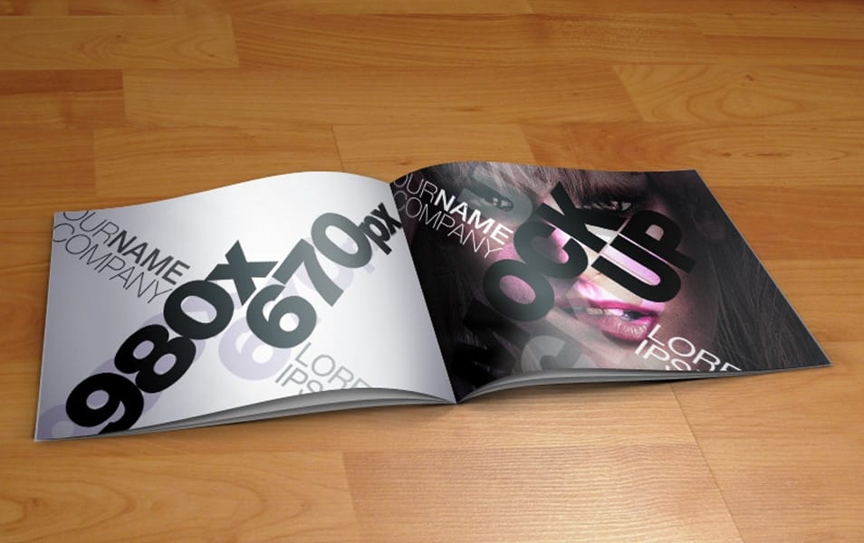 PSD Catalog Mock-Up Template